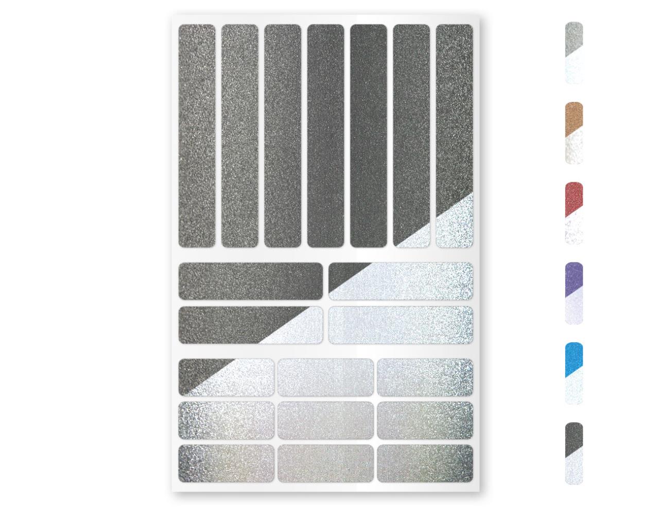 strisce reflex sticker per tessuti 6 colori adesivi riflettenti riflettore - Foto 7 di 7