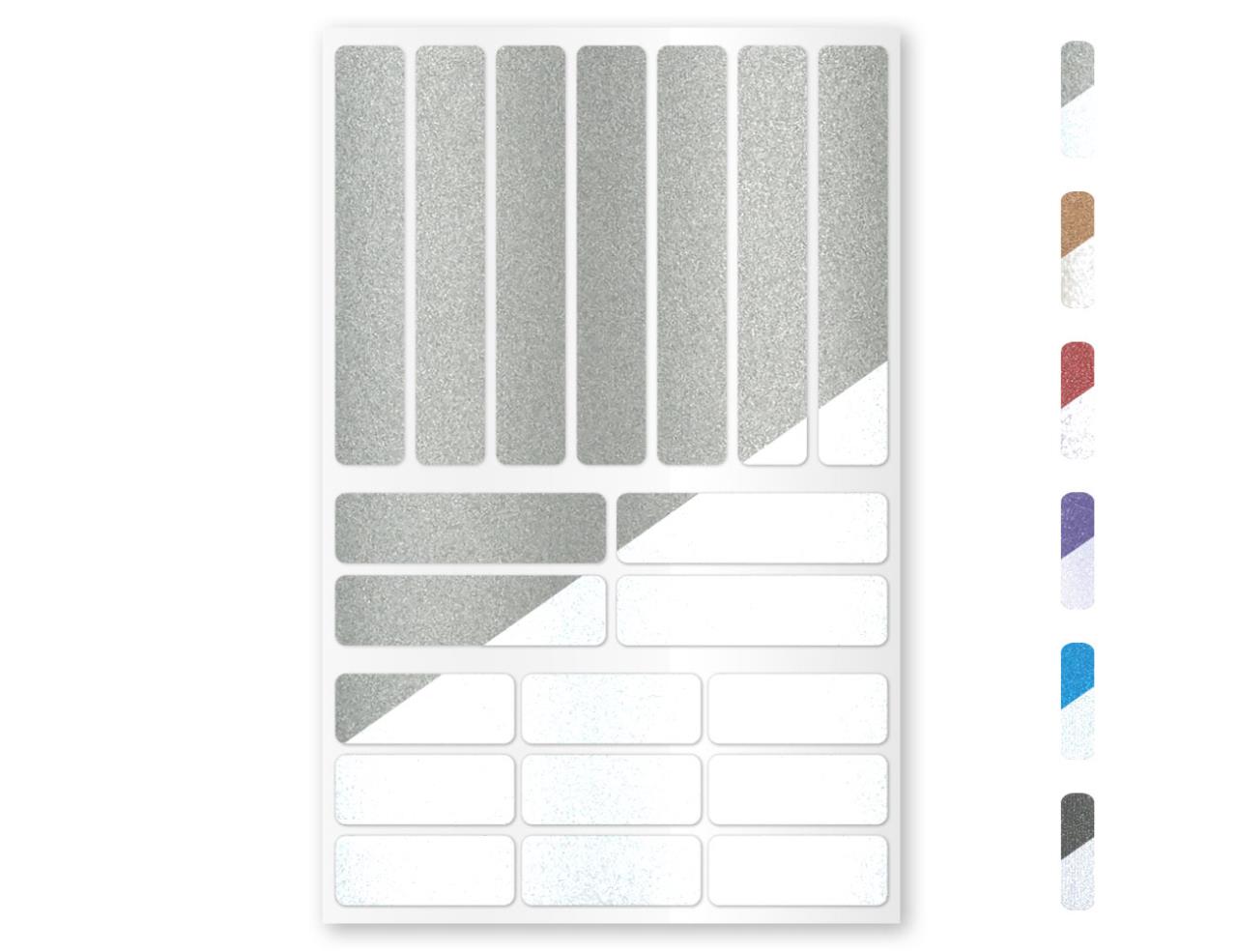 strisce reflex sticker per tessuti 6 colori adesivi riflettenti riflettore - Foto 6 di 7